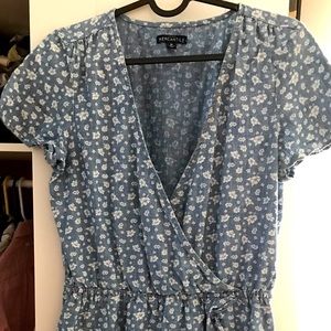 Used- JCrew Mercantile, blue, floral dress